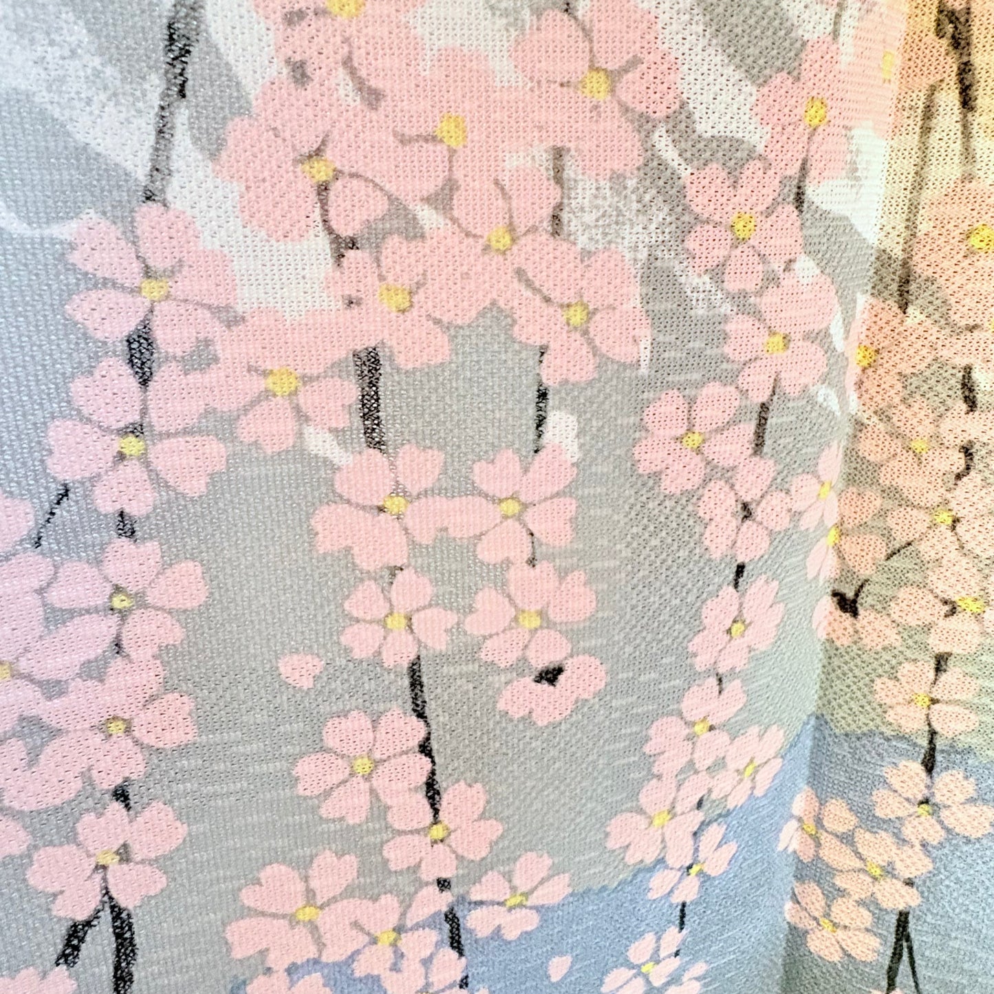 Noren závěs Fuji na jaře 85 × 150 cm | Made in Japan
