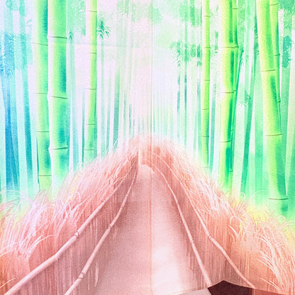 Noren závěs Bambusová cesta | Mishima Yukari | 85 × 150 cm | Made in Japan