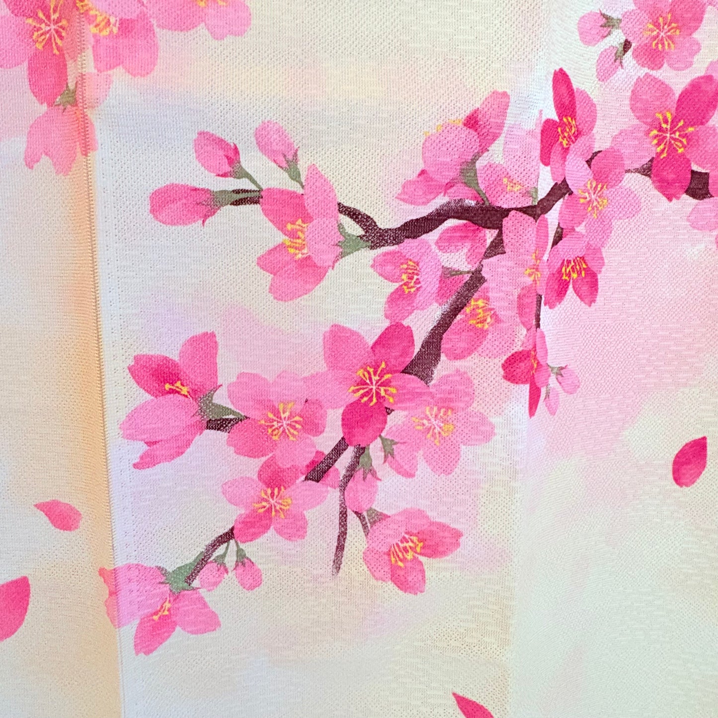 Noren závěs Sakura a ptáček | Naoko Yamanaka | 85 × 150 cm | Made in Japan