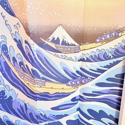 Noren závěs Bílá vlna 85 × 150 cm | Made in Japan