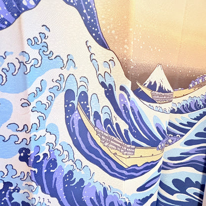 Noren závěs Bílá vlna 85 × 150 cm | Made in Japan