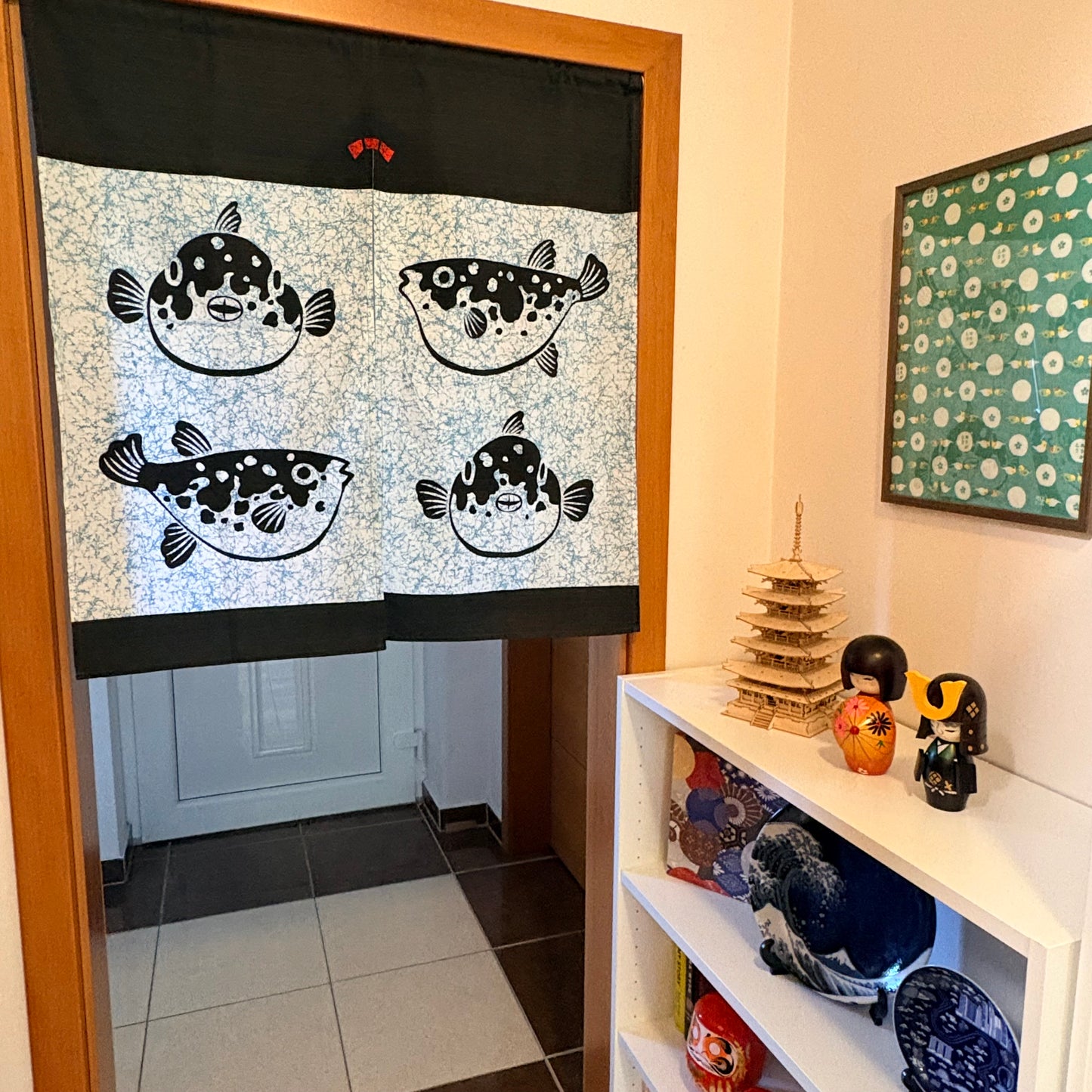Noren závěs Fugu 85 × 90 cm | Made in Japan