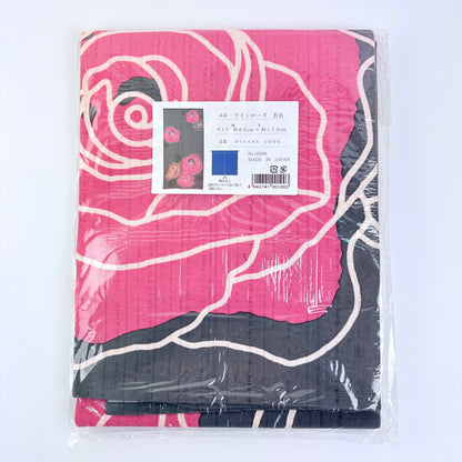 Noren závěs Line Roses černý 85 × 170 cm | Made in Japan