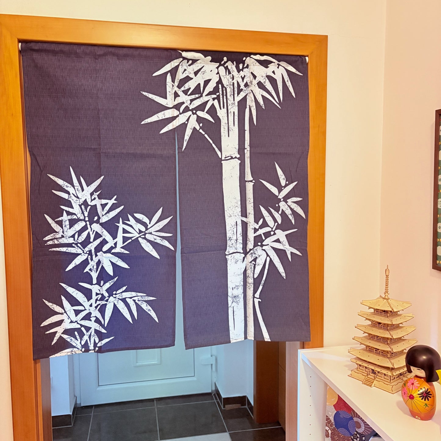 Noren závěs White Bamboo 85 × 90 cm | Made in Japan