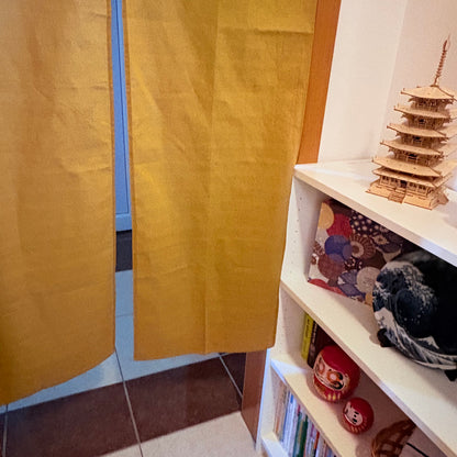 Noren závěs Mustard 85 × 150 cm | Made in Japan