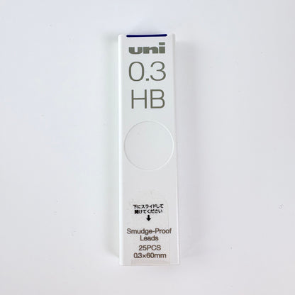 Japonské mikrotuhy Uni Smudge-Proof Leads HB | 0,3 mm a 0,5 mm