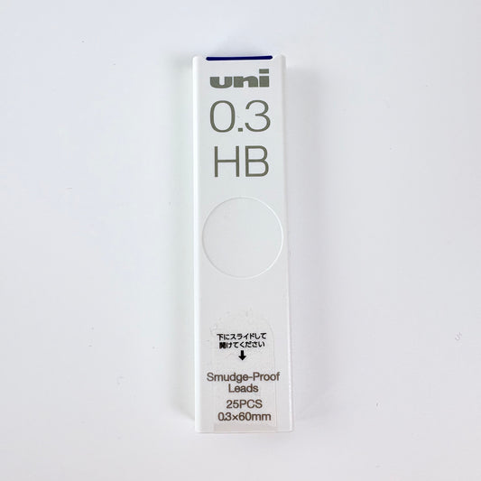 Japonské mikrotuhy Uni Smudge-Proof Leads HB | 0,3 mm a 0,5 mm