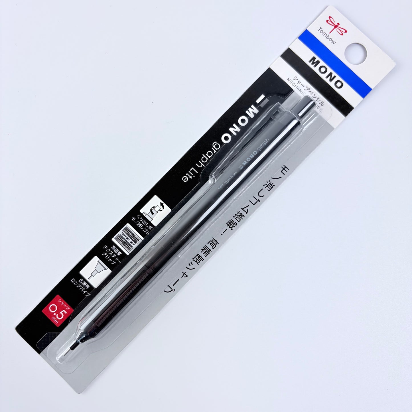 Japonská mikrotužka Tombow MONO graph Lite 0,5 mm | černá