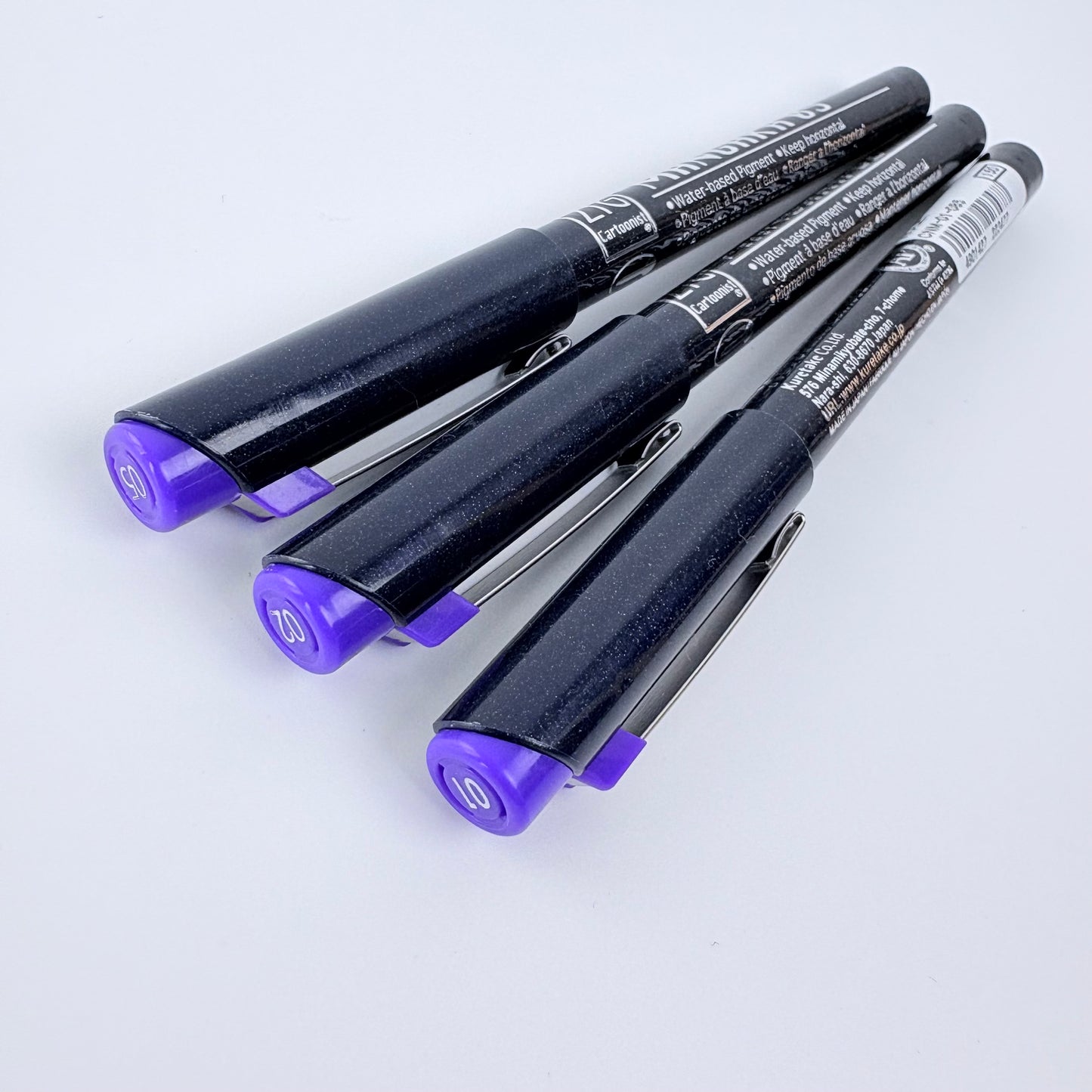 ZIG Mangaka Violet Assortment Set 3 ks | Kuretake | Made in Japan