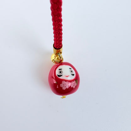 Pár talismanů Okame a Hyottoko se zvonečkem | Made in Japan