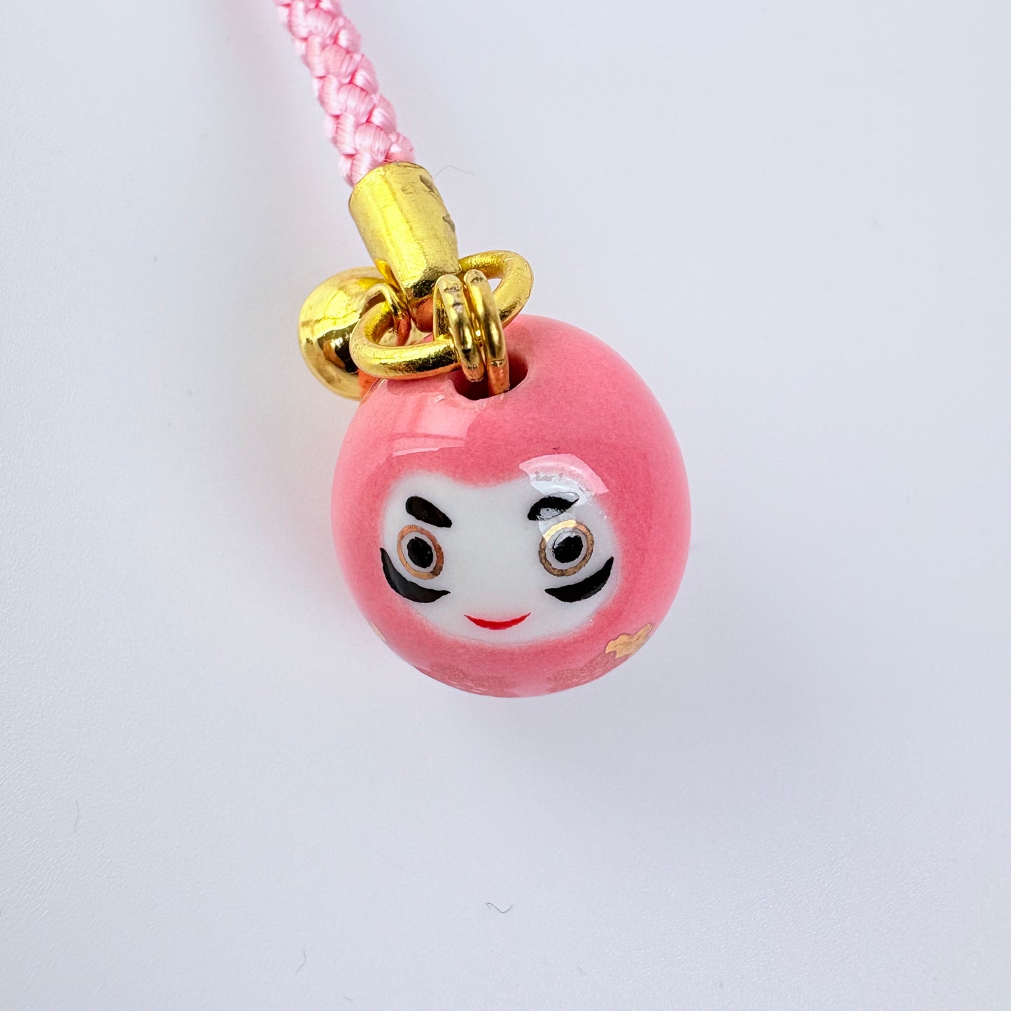 Pár talismanů Okame a Hyottoko se zvonečkem | Made in Japan