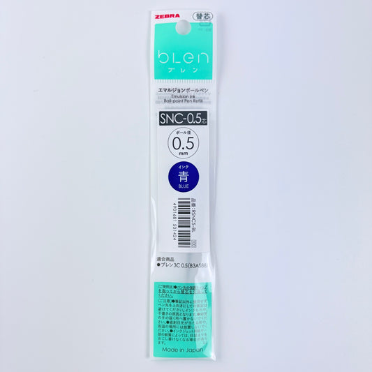 Náhradní náplň do pera ZEBRA bLen SNC-0.5 modrá | Made in Japan
