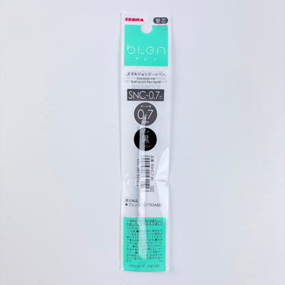 Náhradní náplň do pera ZEBRA bLen SNC-0.7 černá | Made in Japan