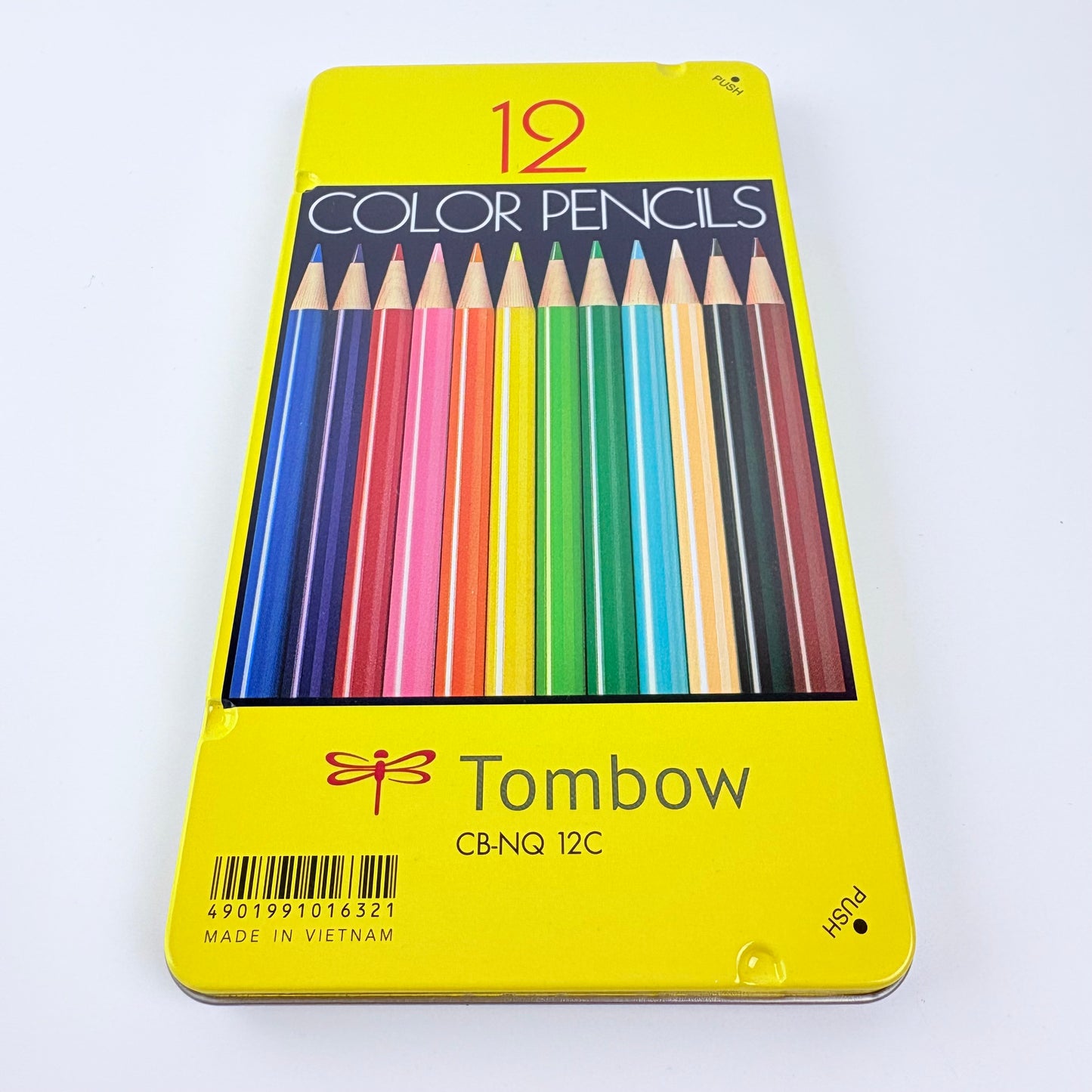 Pastelky Tombow 12 barev v plechové krabičce | CB-NQ 12C