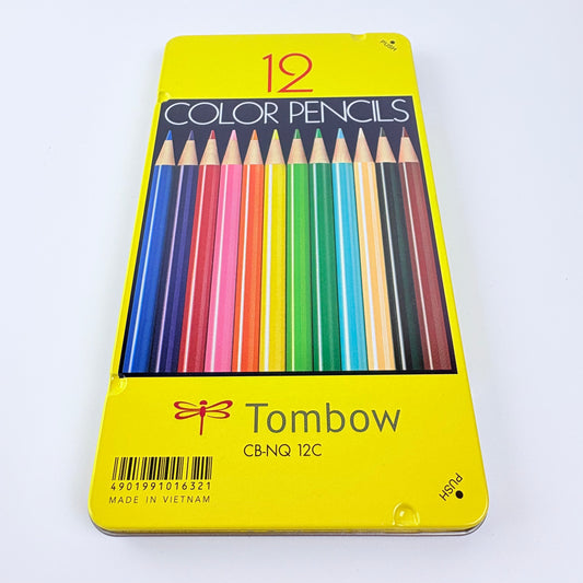 Pastelky Tombow 12 barev v plechové krabičce | CB-NQ 12C