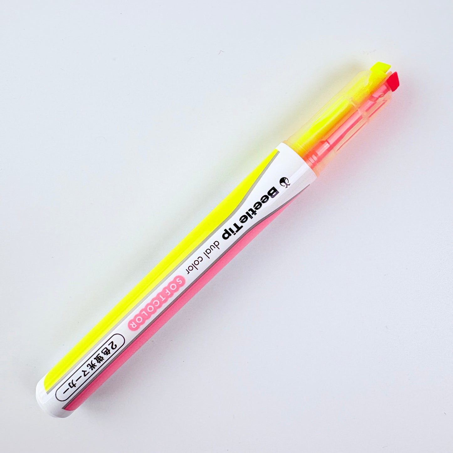 Zvýrazňovače KOKUYO Beetle Tip Dual Color Soft Color 3 ks | Made in Japan