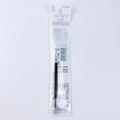 Náhradní náplň do gelového pera ZEBRA Sarasa Dry JLV-0.7 černá | Made in Japan