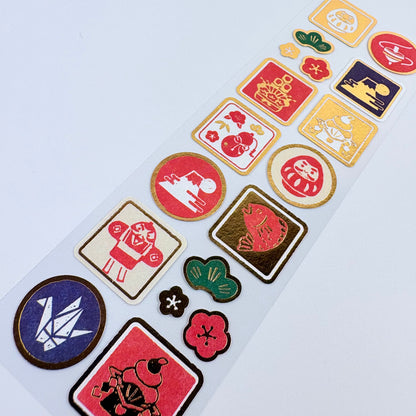 Pečeticí samolepky Made in Japan – novoroční japonské motivy Lucky Charm