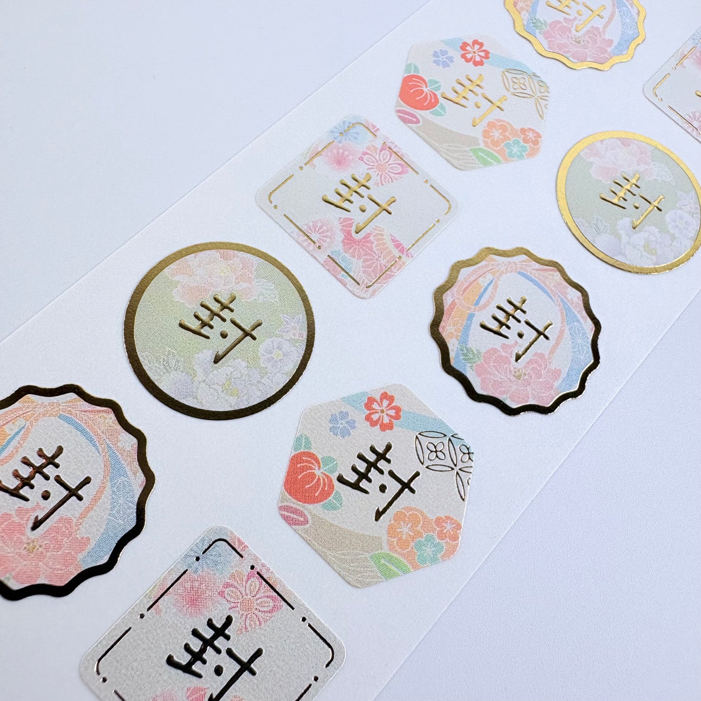 Pečeticí samolepky Made in Japan – jemné japonské vzory Peach
