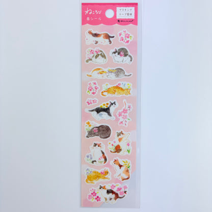 Samolepky Made in Japan – kočičky a sakura