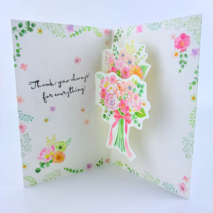 Japonské děkovné přání Creald Thank You Bouquet | 3D | Made in Japan