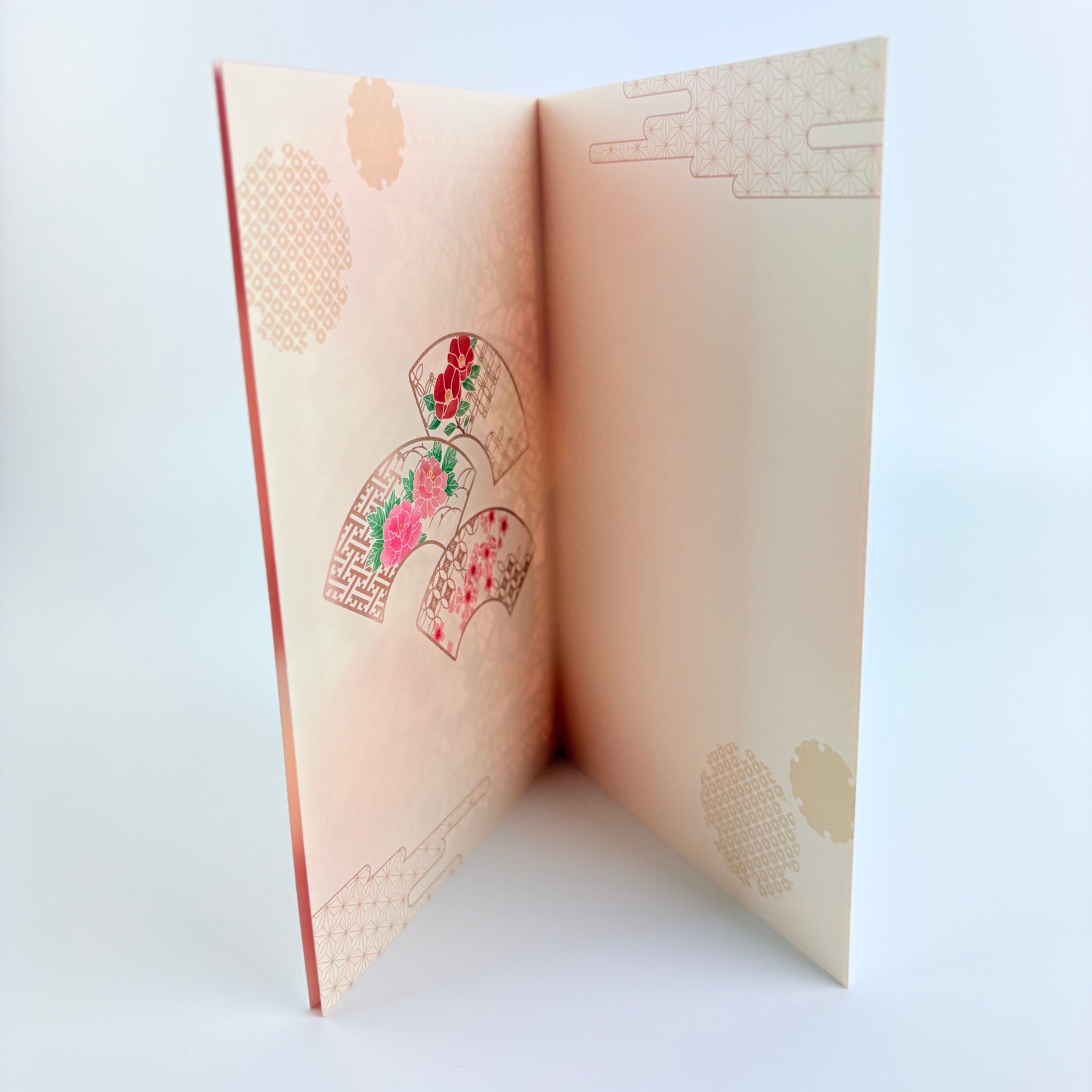 Japonské gratulační přání Floral Harmony | laser cut | Made in Japan