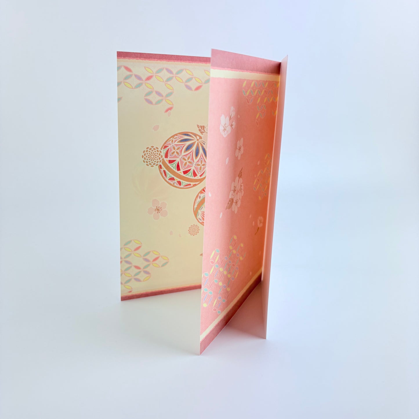 Japonské gratulační přání Cherry Blossom Temari | laser cut | Made in Japan