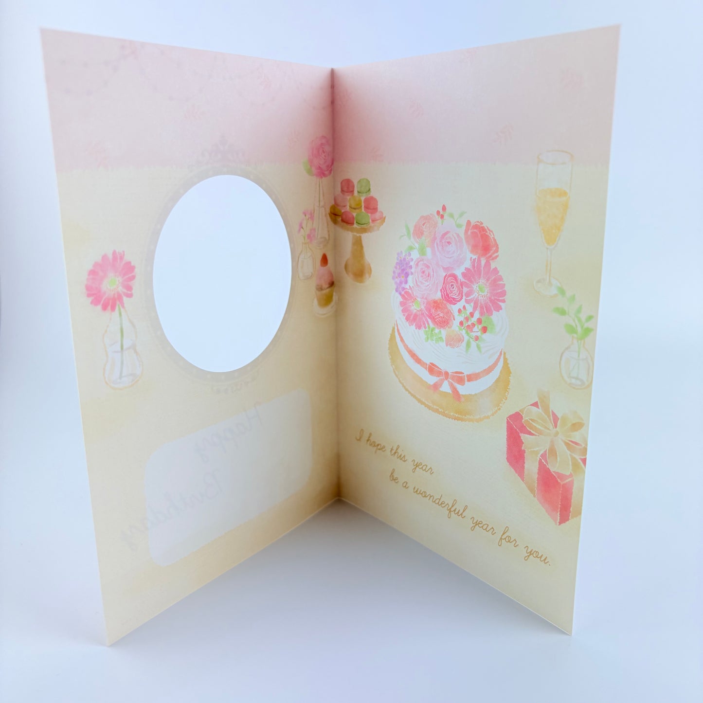 Japonské narozeninové přání Happy Birthday – Flower Cake | Made in Japan