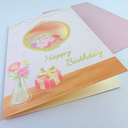 Japonské narozeninové přání Happy Birthday – Flower Cake | Made in Japan