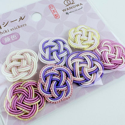 Japonské mizuhiki samolepky WANOWA | 7 ks | Made in Japan