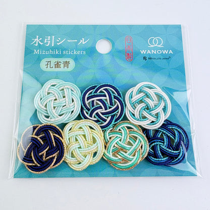Japonské mizuhiki samolepky WANOWA | 7 ks | Made in Japan