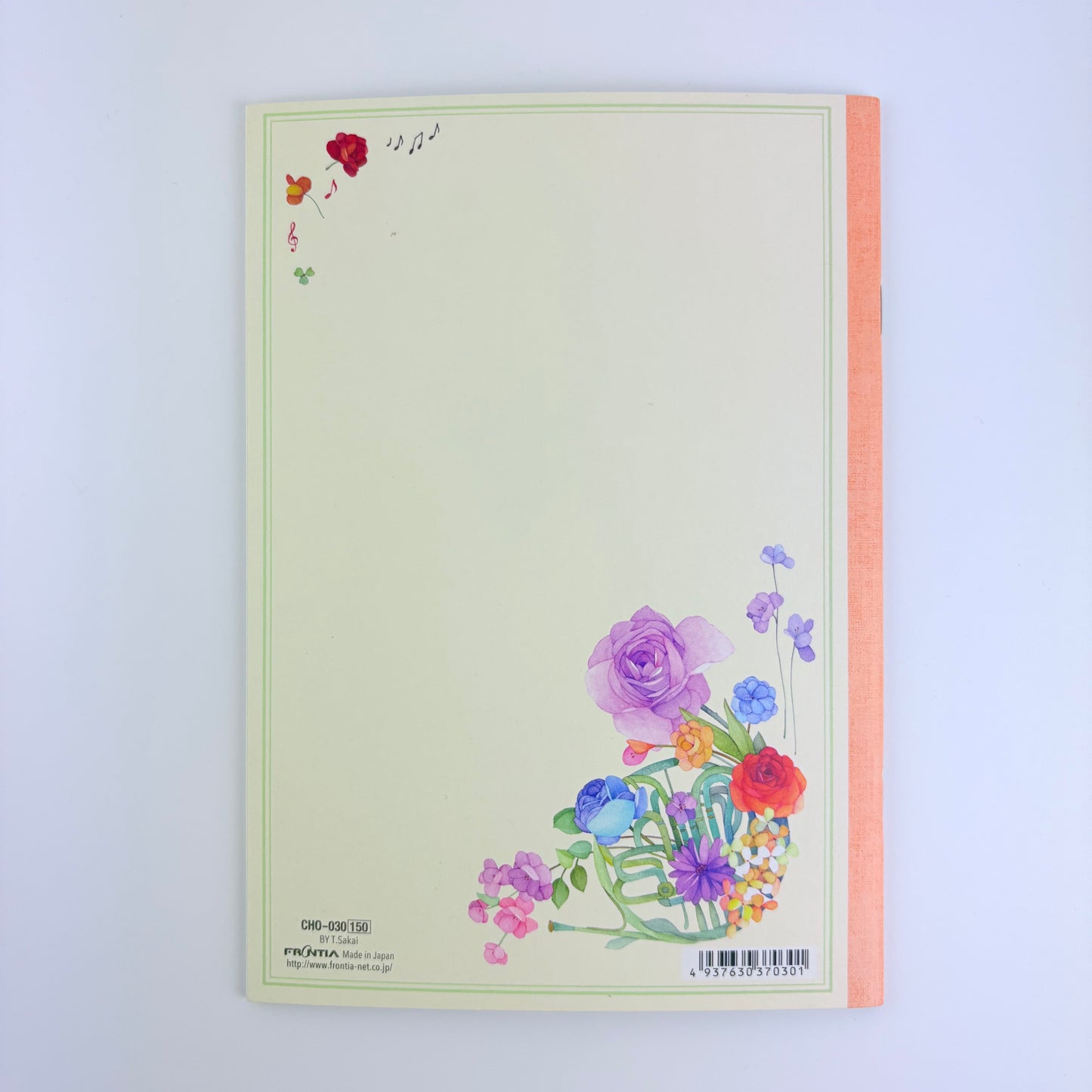 Sešit A5 Roses Music – Made in Japan.