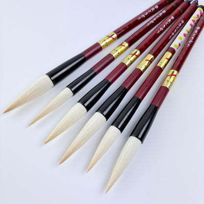 Japonský kaligrafický štětec Kumano – 6 variant – Made in Japan
