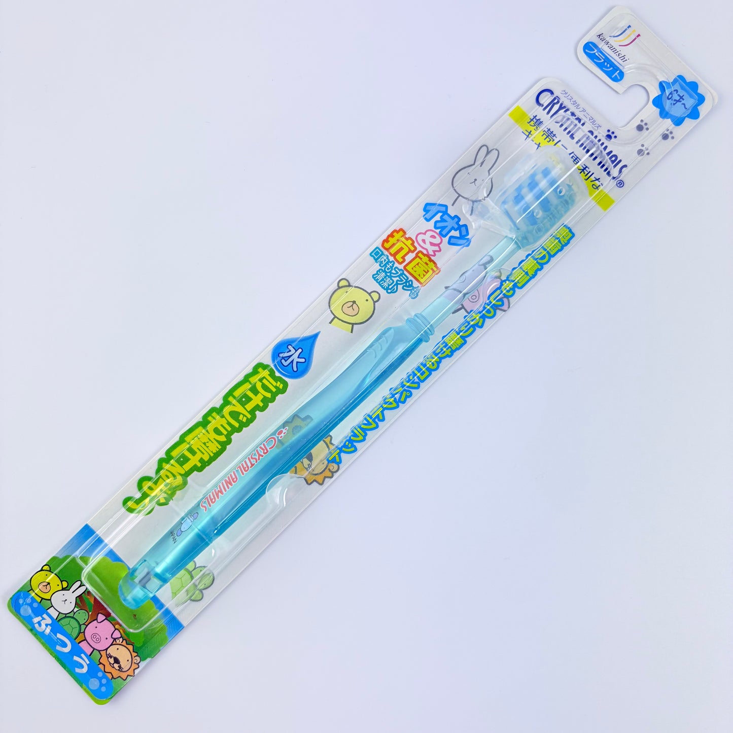 Dětský zubní kartáček KAWANISHI Crystal Animals – ionický a antibakteriální, 5 variant