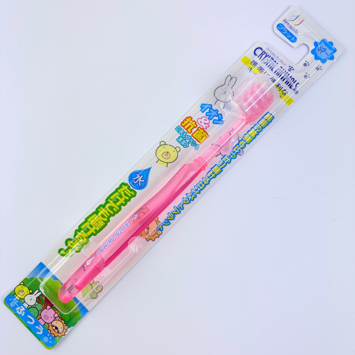 Dětský zubní kartáček KAWANISHI Crystal Animals – ionický a antibakteriální, 5 variant