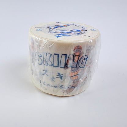 Washi páska BGM – Lyžování, 30 mm × 7 m