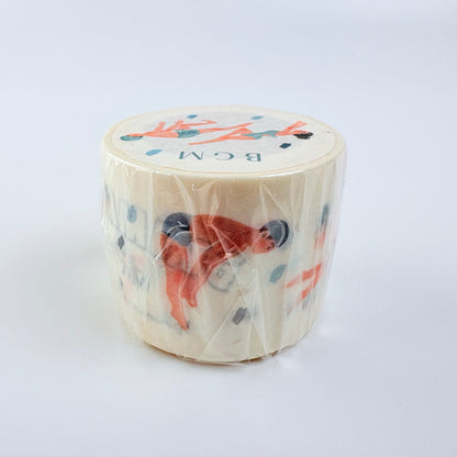 Washi páska BGM – Plavání, 30 mm × 7 m