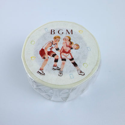 Washi páska BGM – Basketbal, 30 mm × 7 m