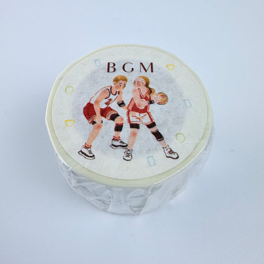 Washi páska BGM – Basketbal, 30 mm × 7 m