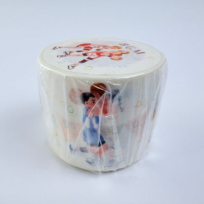 Washi páska BGM – Basketbal, 30 mm × 7 m
