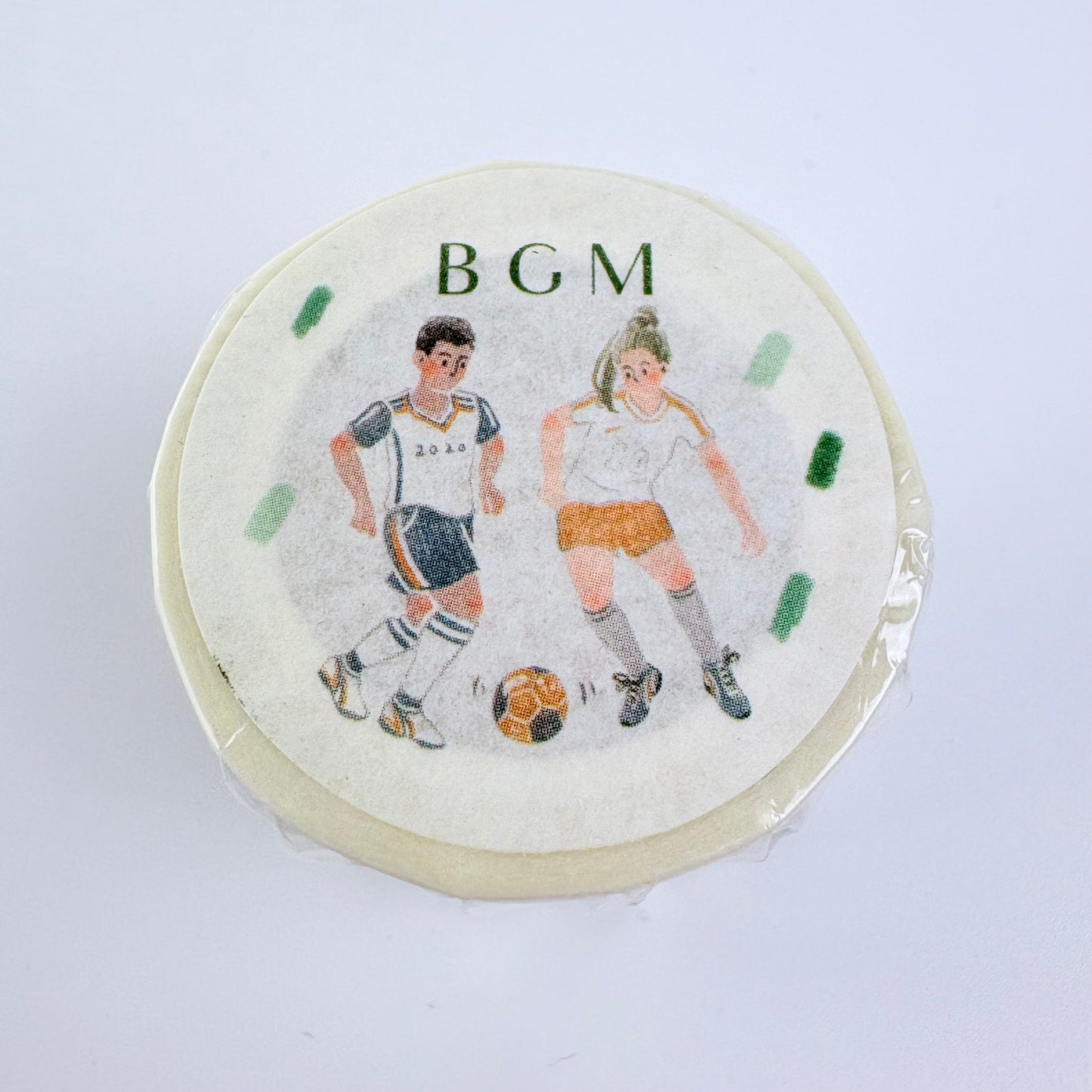 Washi páska BGM – Fotbal, 30 mm × 7 m