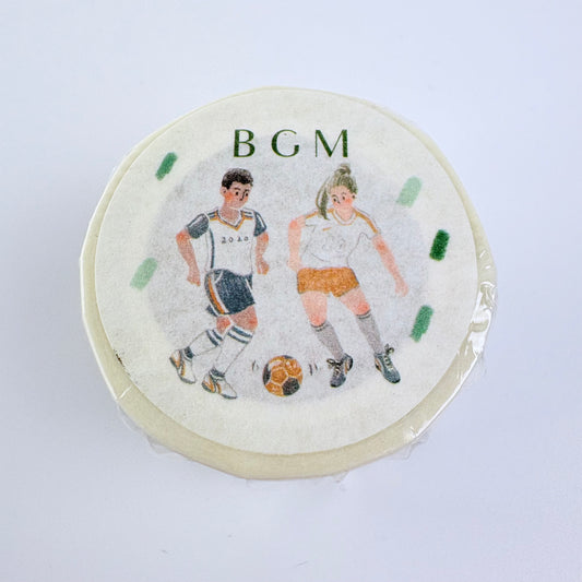 Washi páska BGM – Fotbal, 30 mm × 7 m