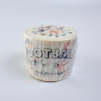Washi páska BGM – Fotbal, 30 mm × 7 m