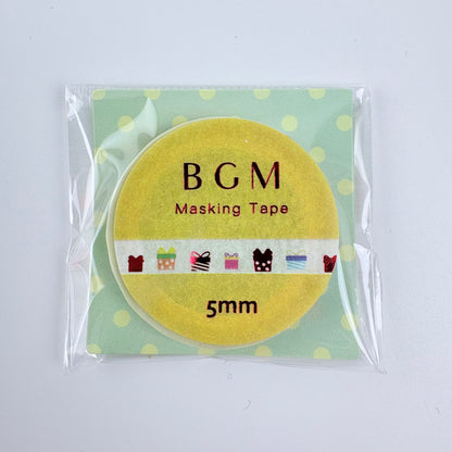Washi páska BGM – Dárky, 5 mm × 5 m