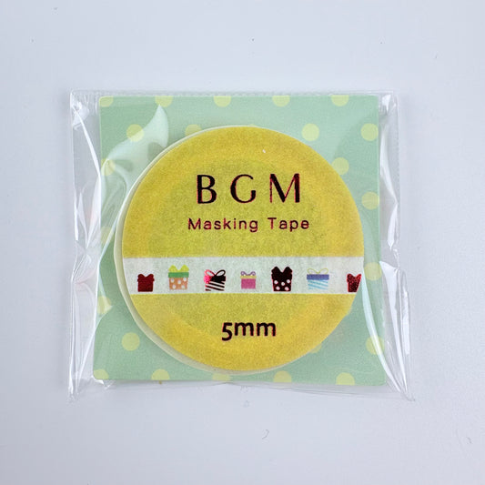 Washi páska BGM – Dárky, 5 mm × 5 m