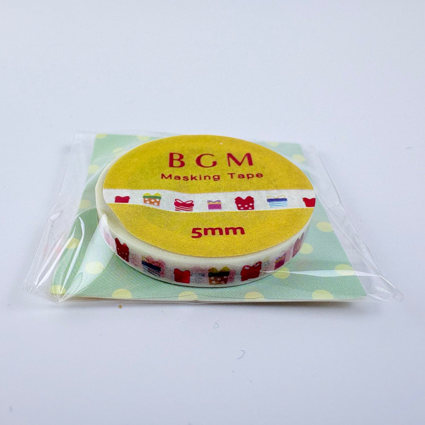 Washi páska BGM – Dárky, 5 mm × 5 m