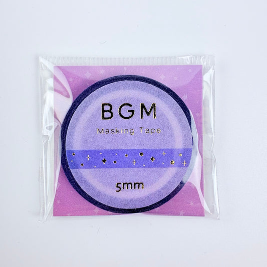 Washi páska BGM – Zlaté hvězdičky, 5 mm × 5 m