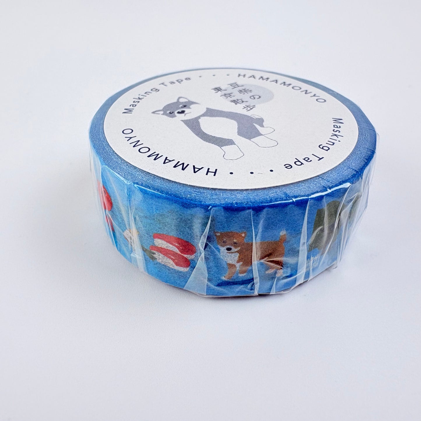 Washi páska HAMAMONYO – Japonské motivy, 15 mm × 5 m