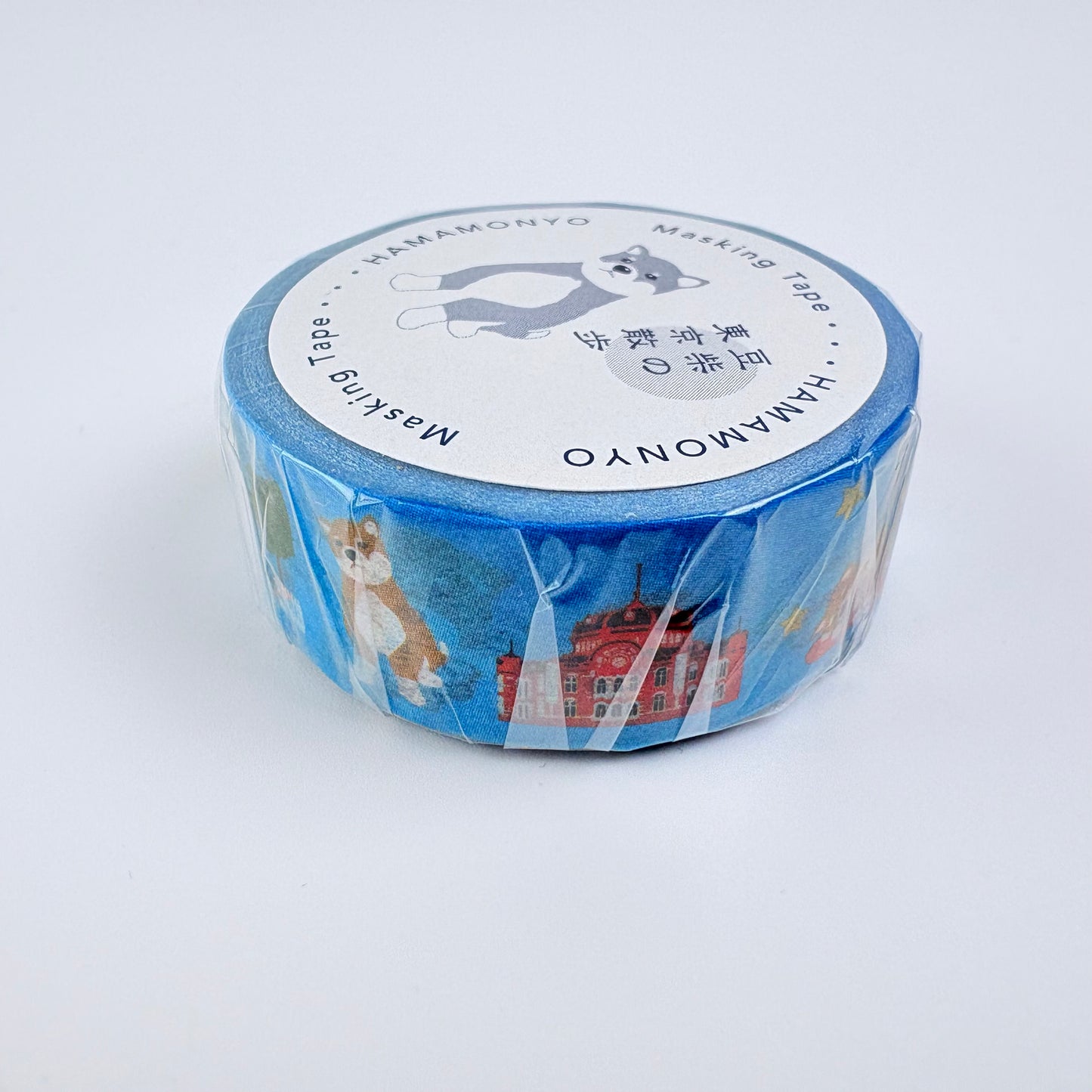 Washi páska HAMAMONYO – Japonské motivy, 15 mm × 5 m