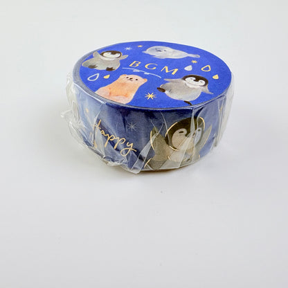 Washi páska BGM – Polární zvířátka, 15 mm × 7 m